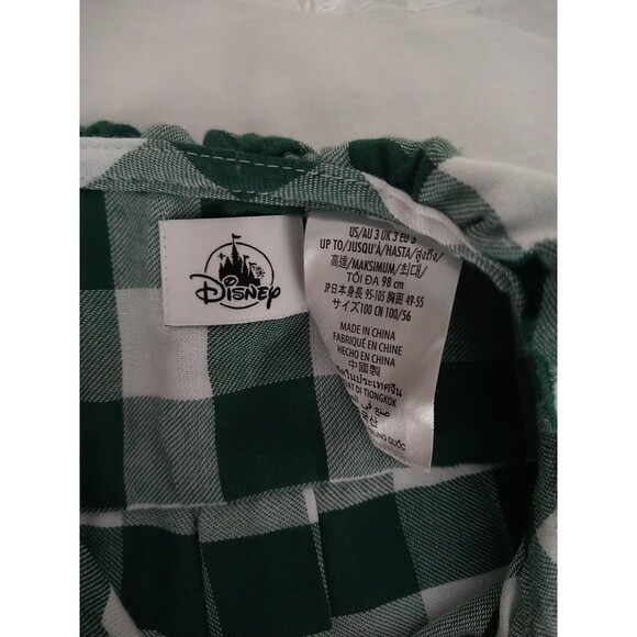 Disney Minnie Mouse Daisy Nightgown Pajamas Size 3 Plaid Check Holiday Christmas - Picture 4 of 8